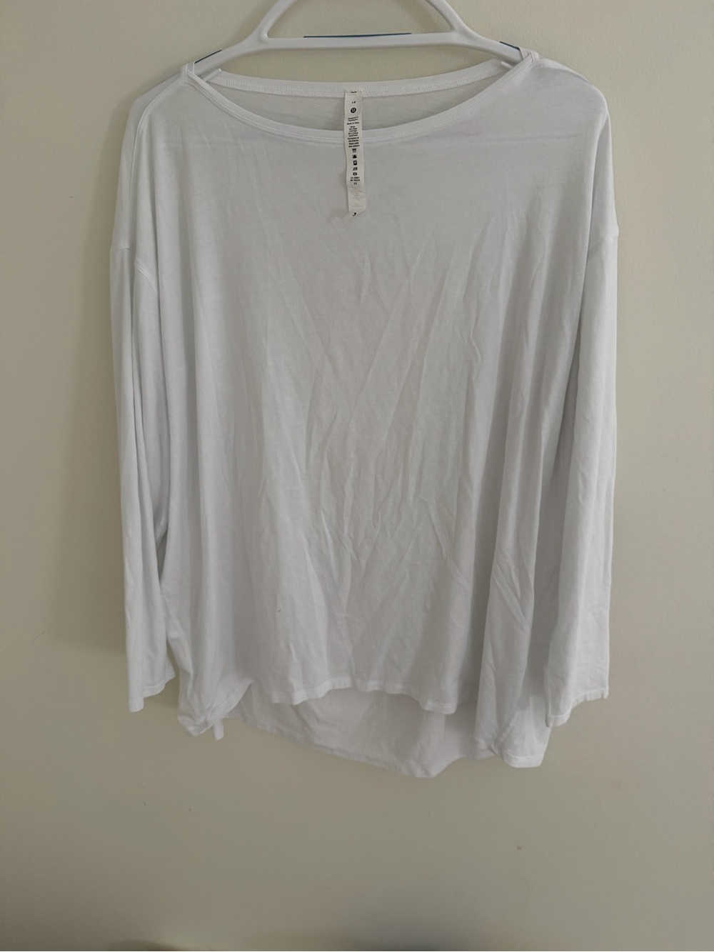 Lululemon Women’s White Long Sleeve Top Size 14